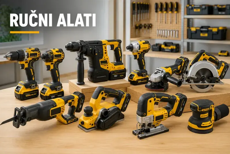 Ručni električni i akumulatorski alati za najam